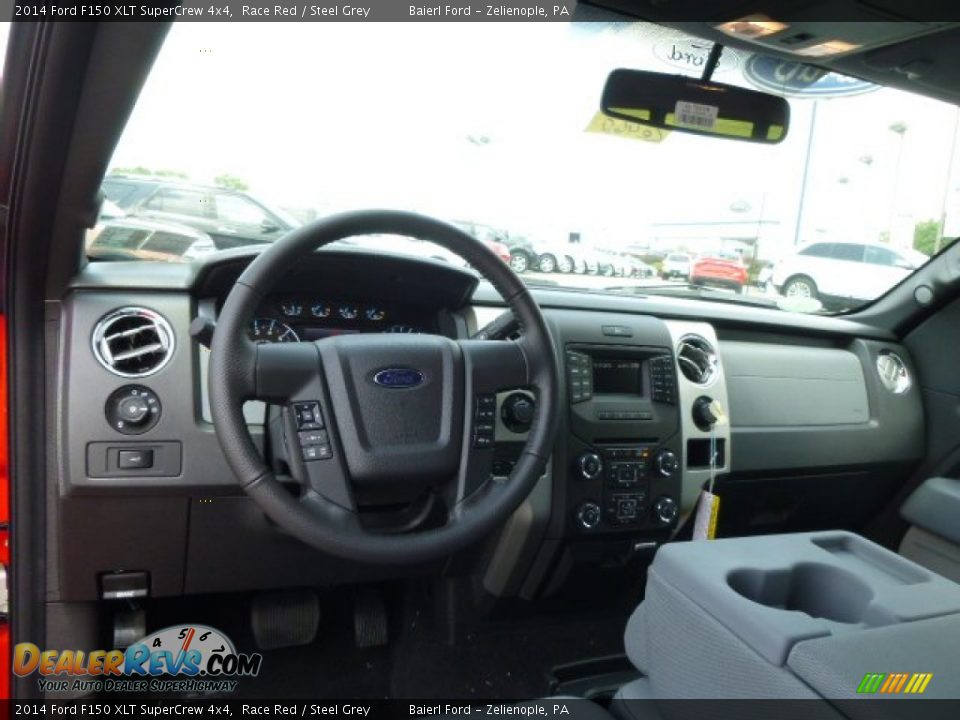 2014 Ford F150 XLT SuperCrew 4x4 Race Red / Steel Grey Photo #12