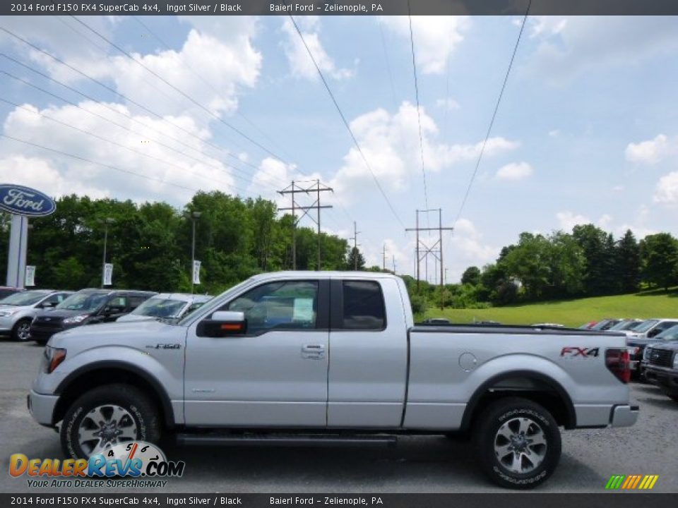 2014 Ford F150 FX4 SuperCab 4x4 Ingot Silver / Black Photo #5