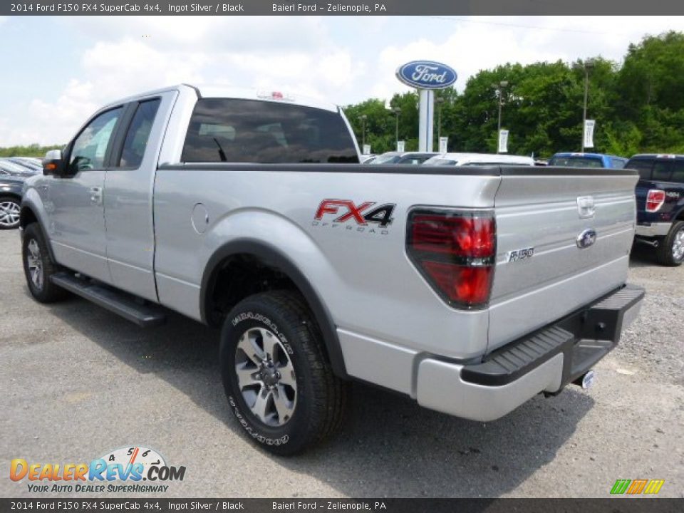 2014 Ford F150 FX4 SuperCab 4x4 Ingot Silver / Black Photo #6
