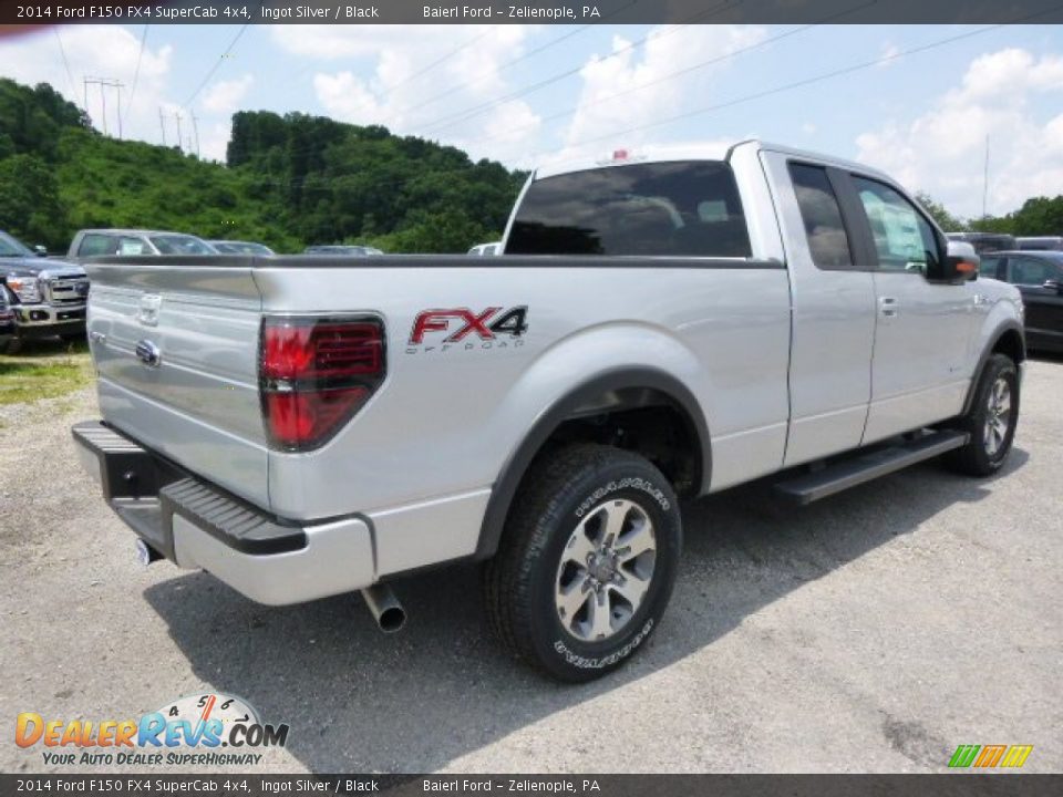 2014 Ford F150 FX4 SuperCab 4x4 Ingot Silver / Black Photo #8