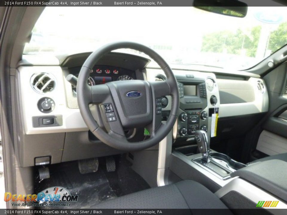 2014 Ford F150 FX4 SuperCab 4x4 Ingot Silver / Black Photo #13
