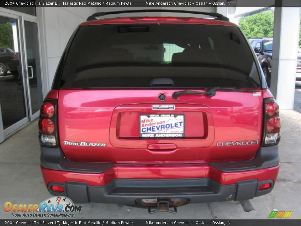 2004 Chevrolet TrailBlazer LT Majestic Red Metallic / Medium Pewter Photo #19