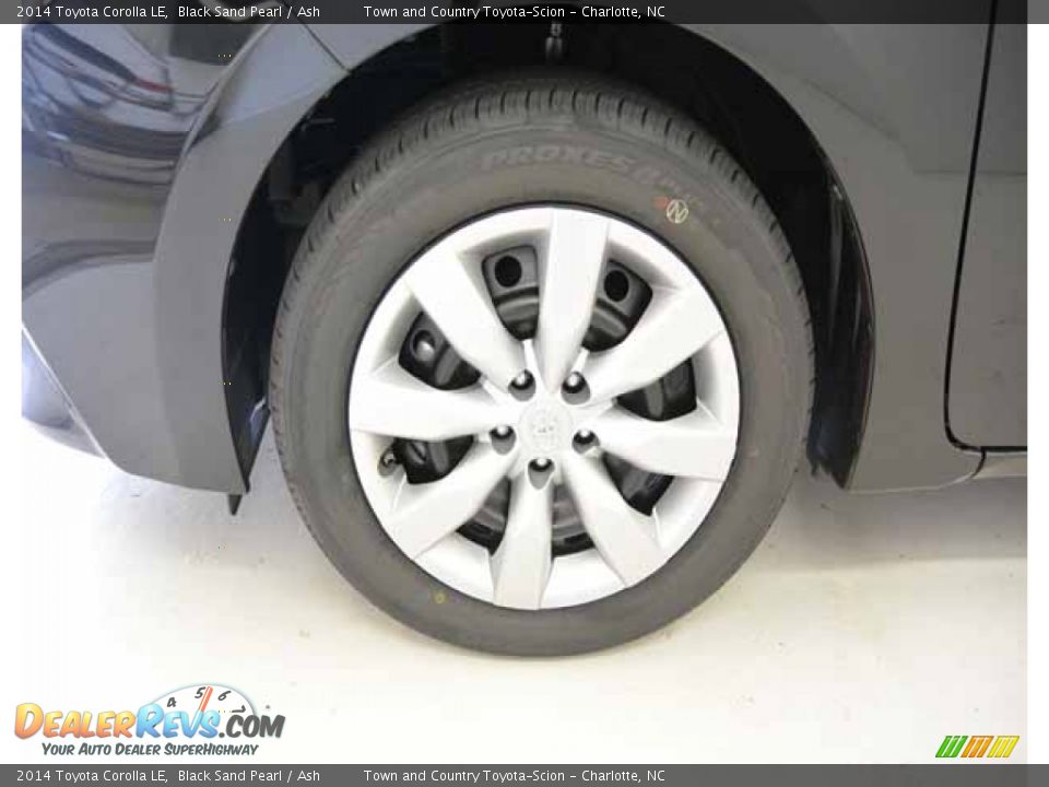 2014 Toyota Corolla LE Black Sand Pearl / Ash Photo #4