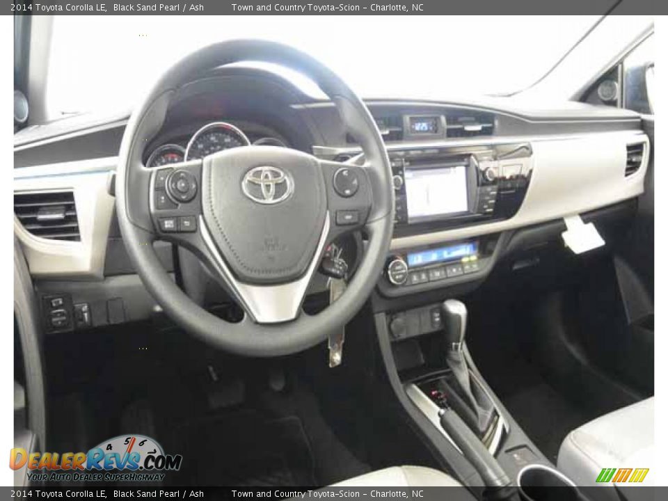 2014 Toyota Corolla LE Black Sand Pearl / Ash Photo #6
