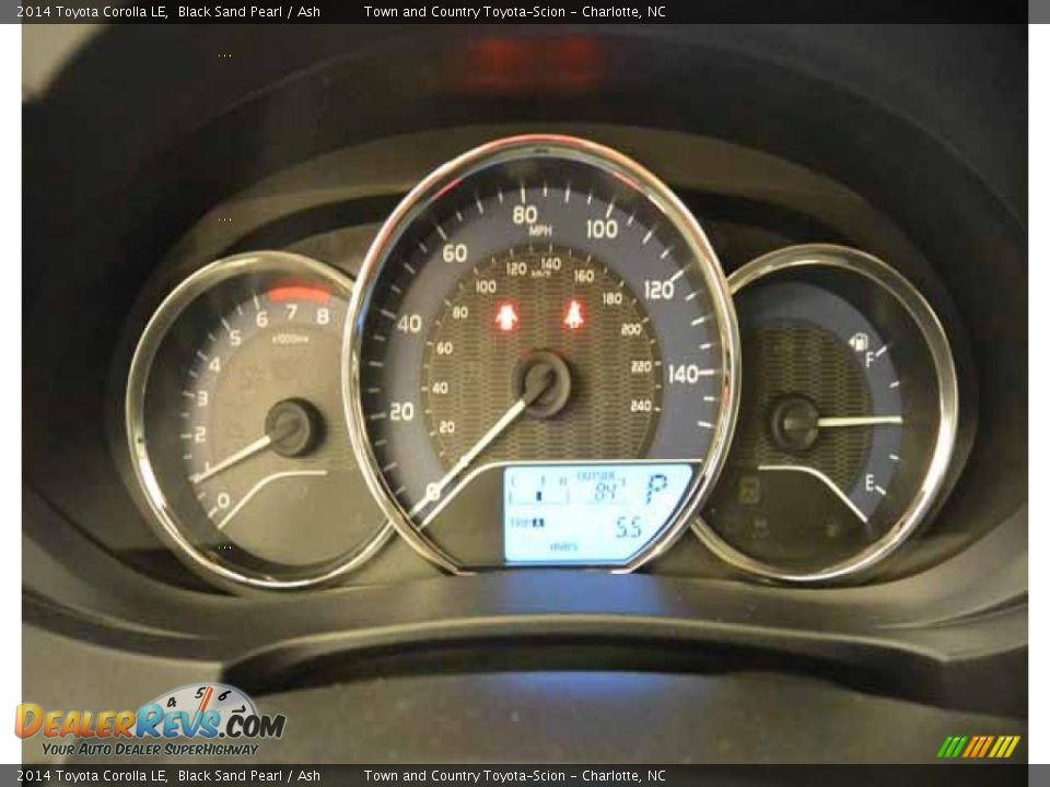 2014 Toyota Corolla LE Black Sand Pearl / Ash Photo #16