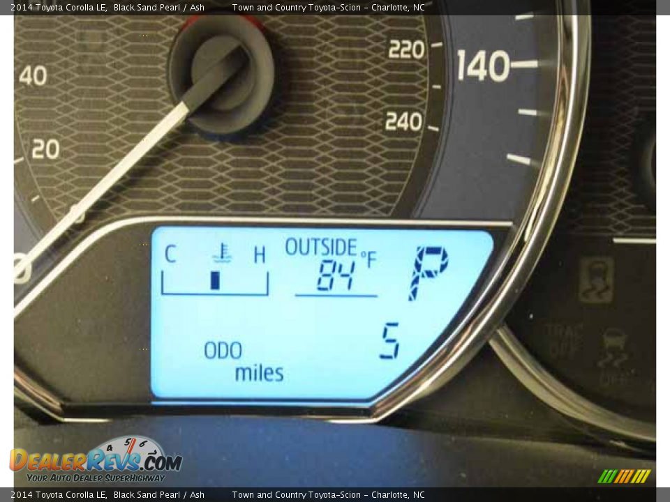 2014 Toyota Corolla LE Black Sand Pearl / Ash Photo #17