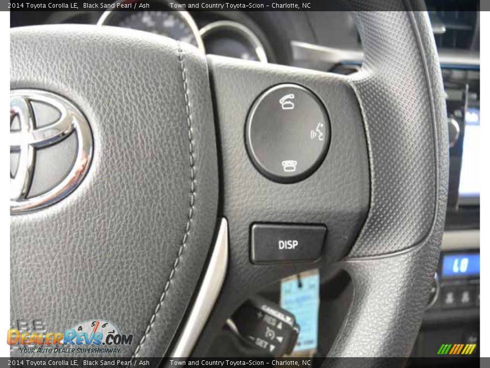 2014 Toyota Corolla LE Black Sand Pearl / Ash Photo #31