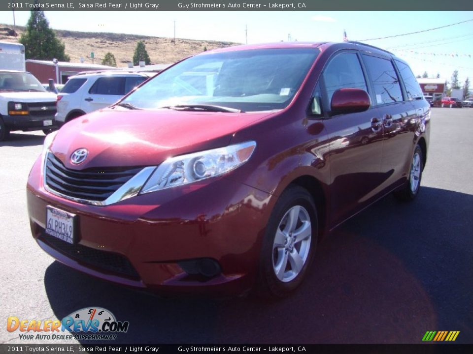 2011 Toyota Sienna LE Salsa Red Pearl / Light Gray Photo #3