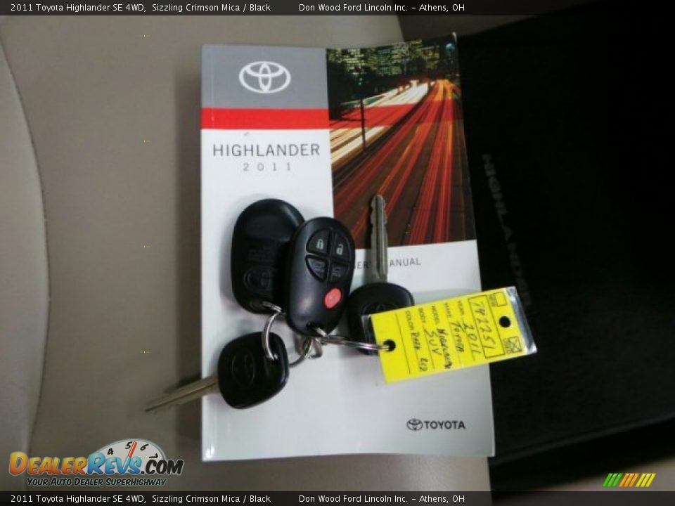 2011 Toyota Highlander SE 4WD Sizzling Crimson Mica / Black Photo #34