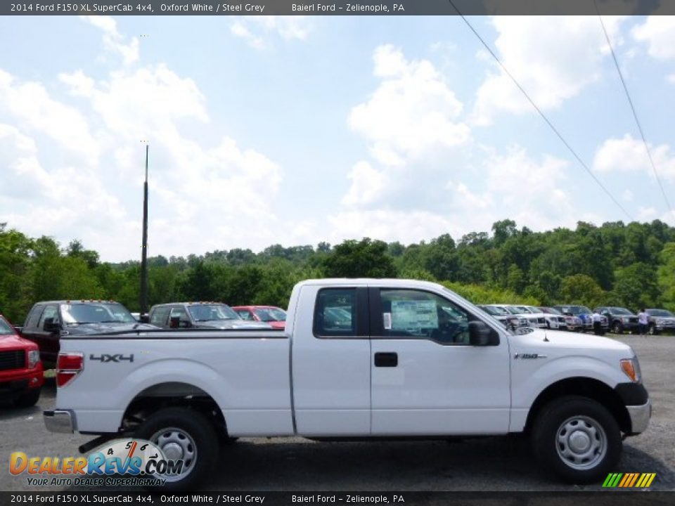 2014 Ford F150 XL SuperCab 4x4 Oxford White / Steel Grey Photo #1
