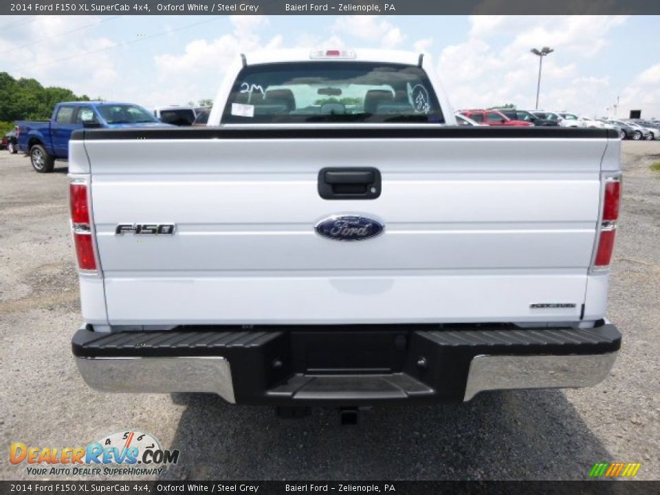 2014 Ford F150 XL SuperCab 4x4 Oxford White / Steel Grey Photo #7