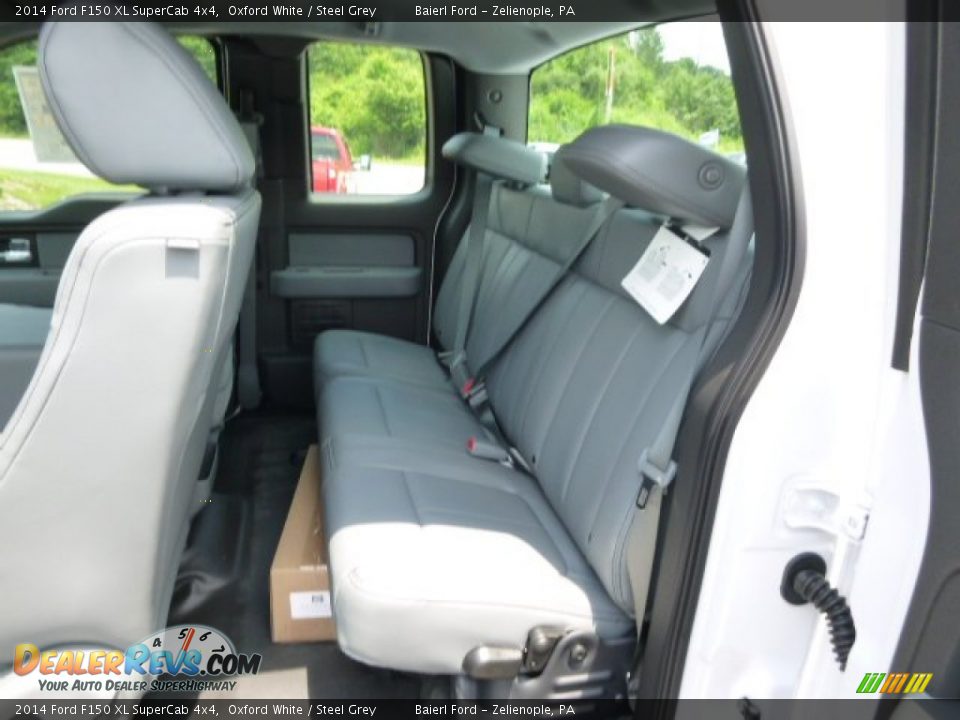 2014 Ford F150 XL SuperCab 4x4 Oxford White / Steel Grey Photo #11