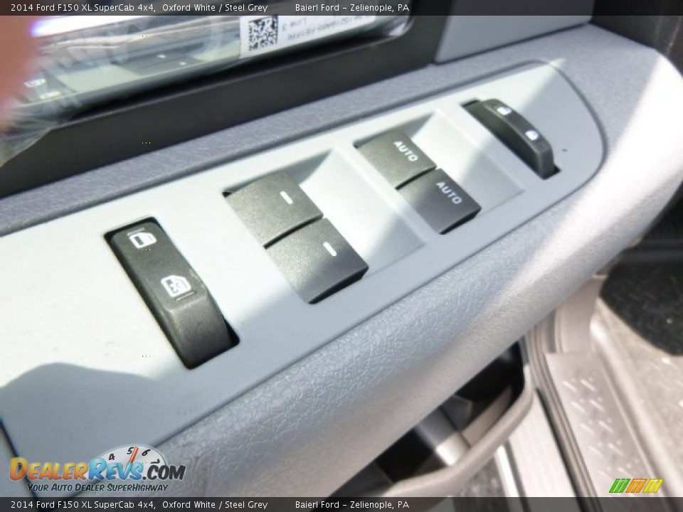 2014 Ford F150 XL SuperCab 4x4 Oxford White / Steel Grey Photo #15