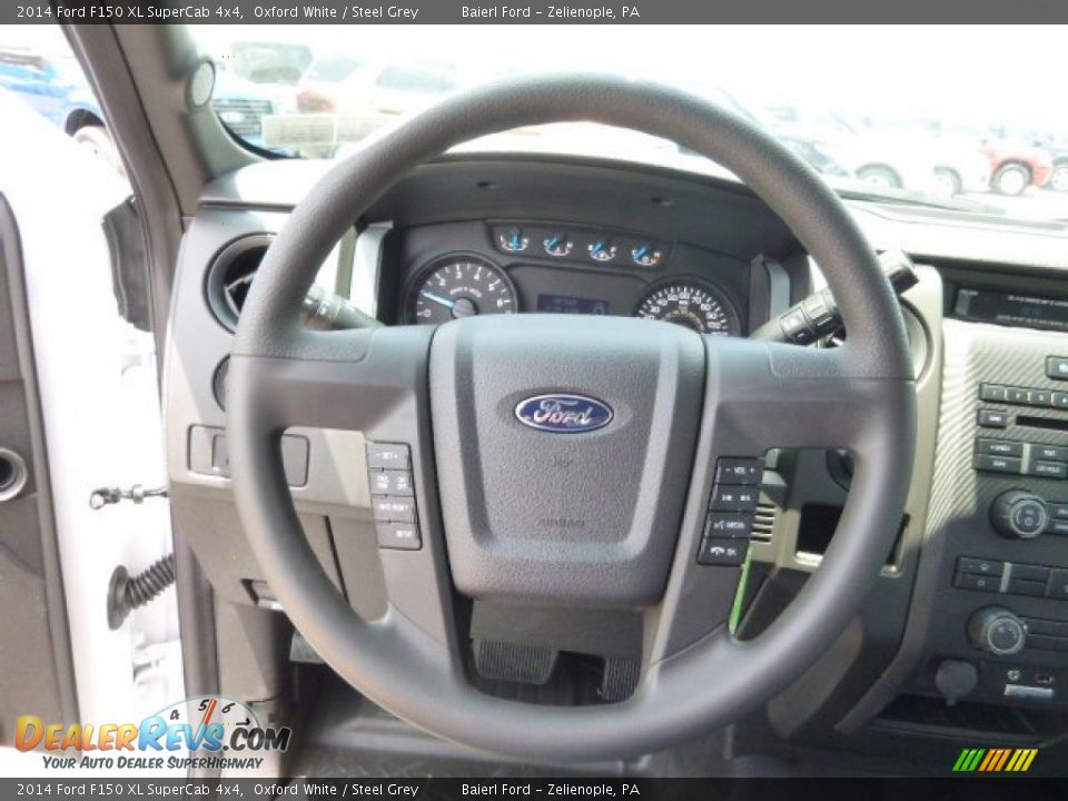 2014 Ford F150 XL SuperCab 4x4 Oxford White / Steel Grey Photo #19