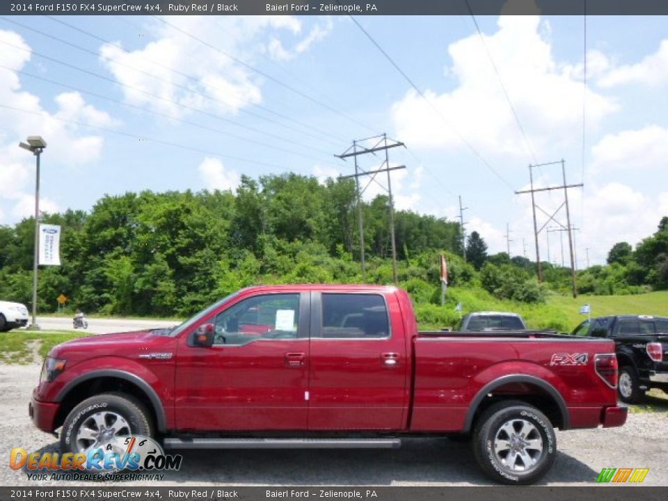 2014 Ford F150 FX4 SuperCrew 4x4 Ruby Red / Black Photo #5