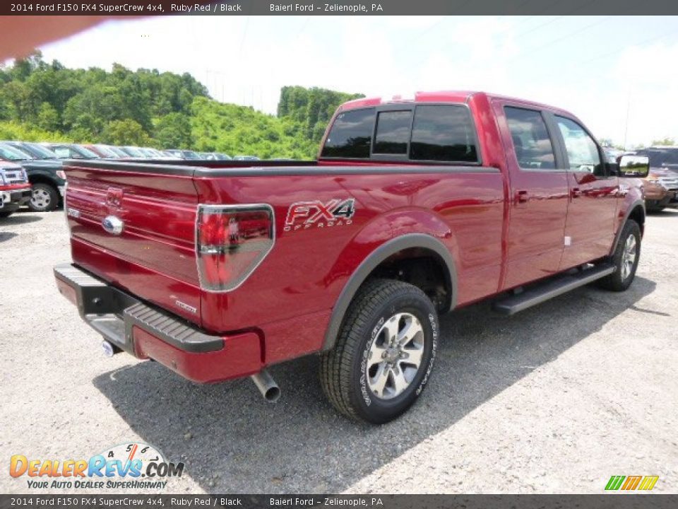 2014 Ford F150 FX4 SuperCrew 4x4 Ruby Red / Black Photo #8