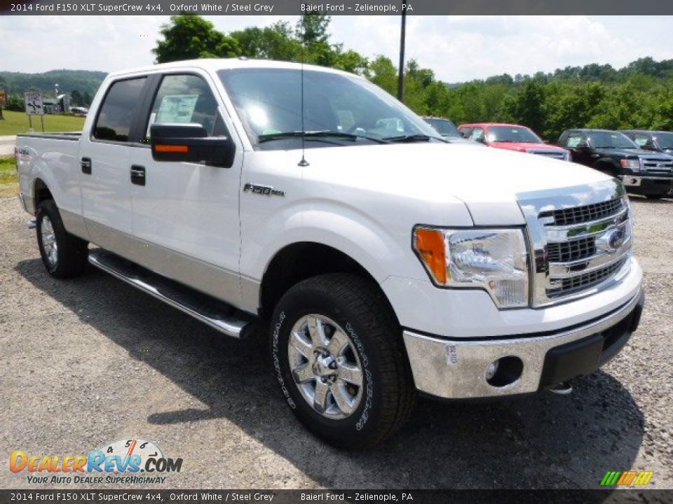 2014 Ford F150 XLT SuperCrew 4x4 Oxford White / Steel Grey Photo #2
