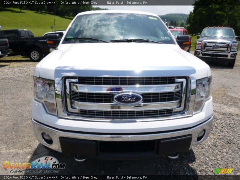2014 Ford F150 XLT SuperCrew 4x4 Oxford White / Steel Grey Photo #3