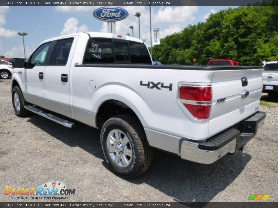 2014 Ford F150 XLT SuperCrew 4x4 Oxford White / Steel Grey Photo #6