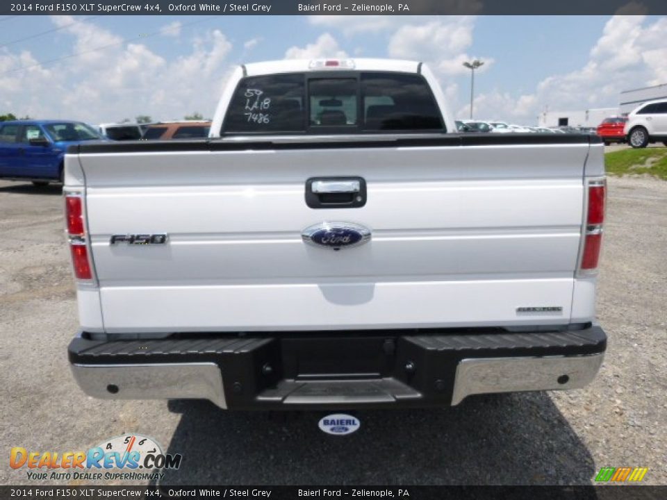 2014 Ford F150 XLT SuperCrew 4x4 Oxford White / Steel Grey Photo #7
