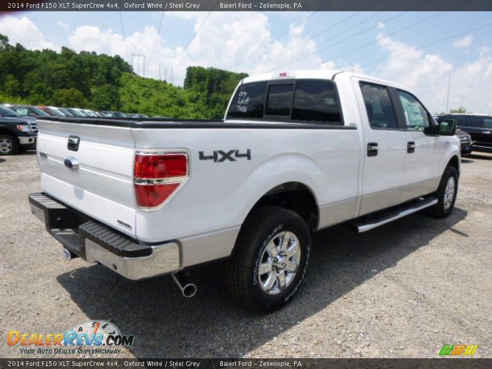 2014 Ford F150 XLT SuperCrew 4x4 Oxford White / Steel Grey Photo #8