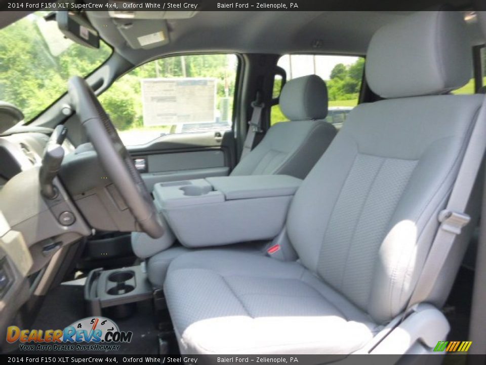2014 Ford F150 XLT SuperCrew 4x4 Oxford White / Steel Grey Photo #10