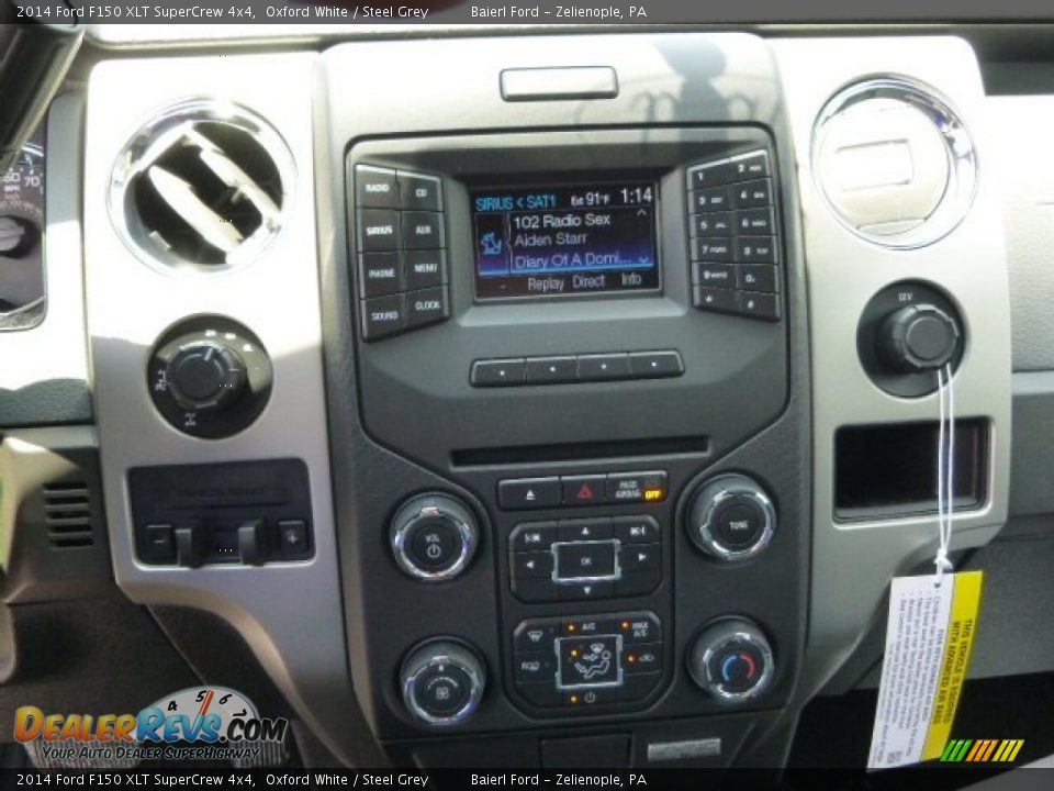 2014 Ford F150 XLT SuperCrew 4x4 Oxford White / Steel Grey Photo #14