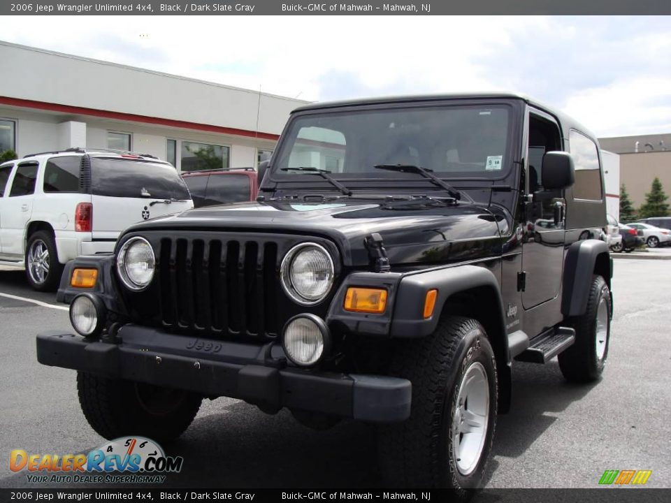2006 Jeep Wrangler Unlimited 4x4 Black / Dark Slate Gray Photo #1