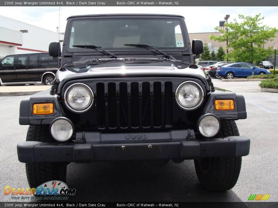 2006 Jeep Wrangler Unlimited 4x4 Black / Dark Slate Gray Photo #2