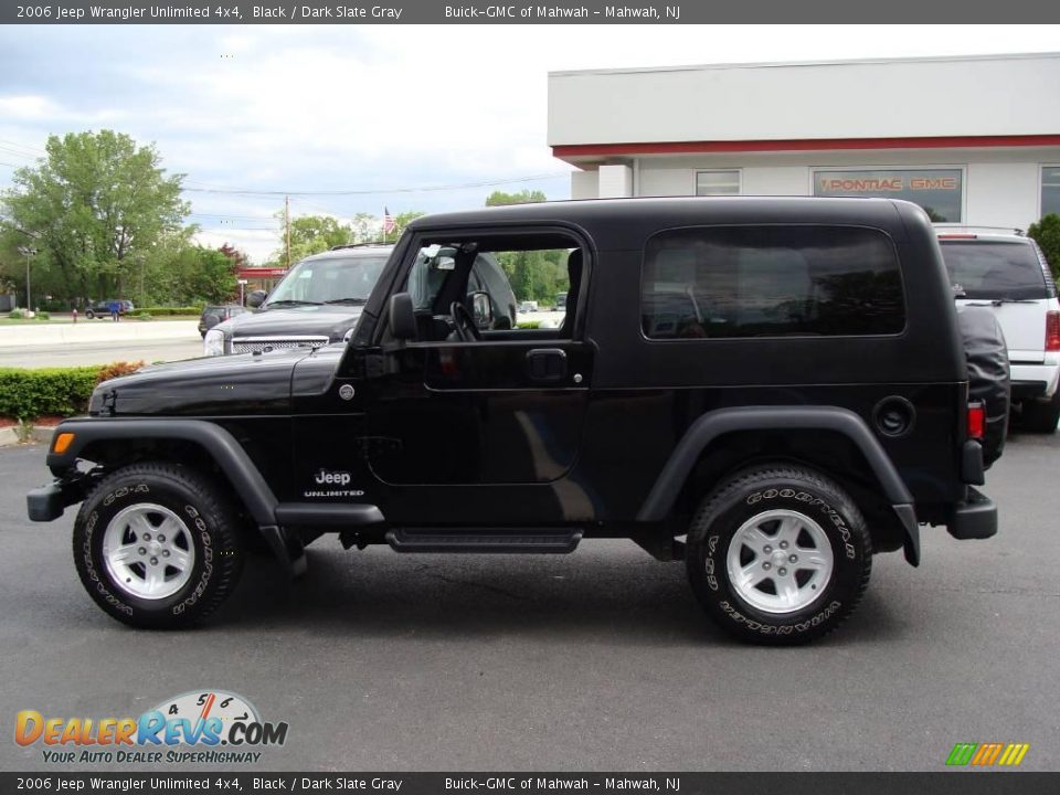 2006 Jeep Wrangler Unlimited 4x4 Black / Dark Slate Gray Photo #9