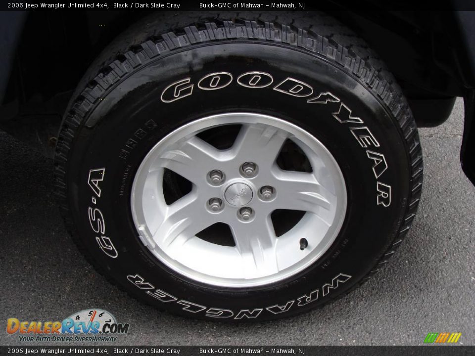 2006 Jeep Wrangler Unlimited 4x4 Black / Dark Slate Gray Photo #10