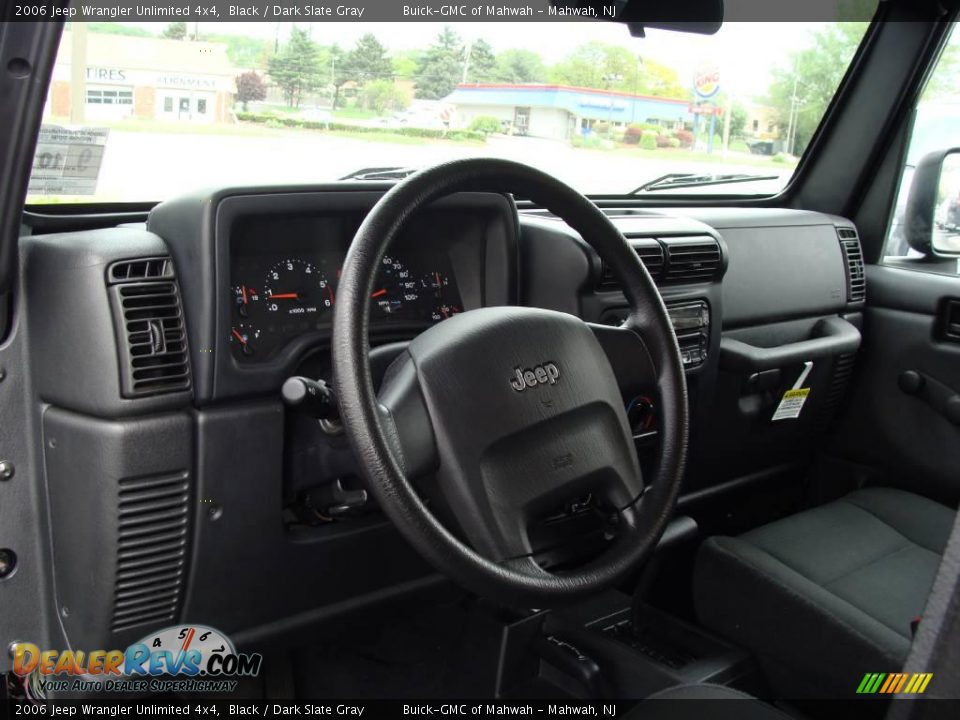 2006 Jeep Wrangler Unlimited 4x4 Black / Dark Slate Gray Photo #20