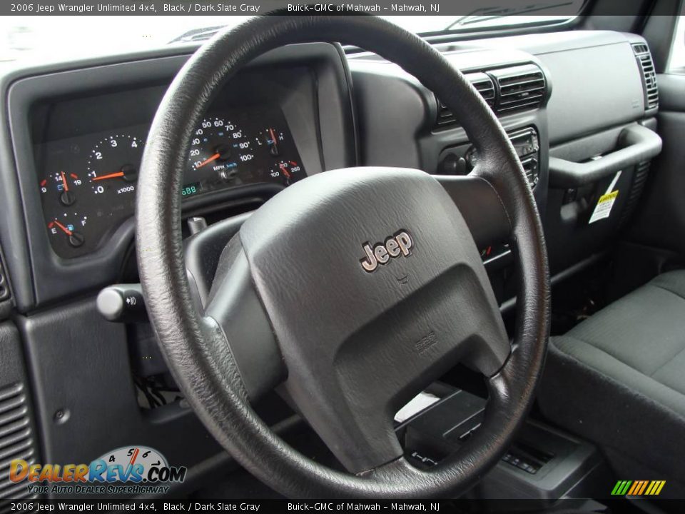 2006 Jeep Wrangler Unlimited 4x4 Black / Dark Slate Gray Photo #21