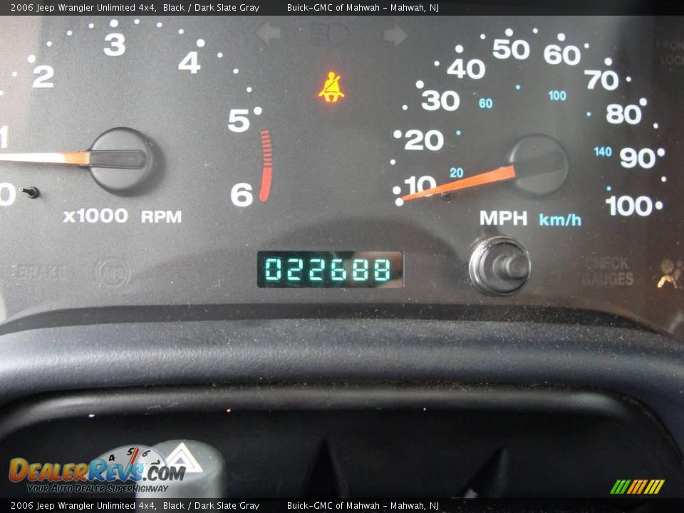 2006 Jeep Wrangler Unlimited 4x4 Black / Dark Slate Gray Photo #24