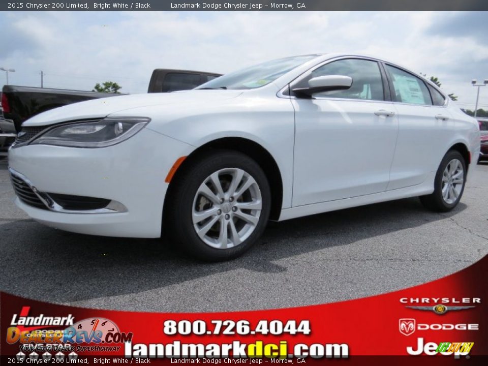 2015 Chrysler 200 Limited Bright White / Black Photo #1