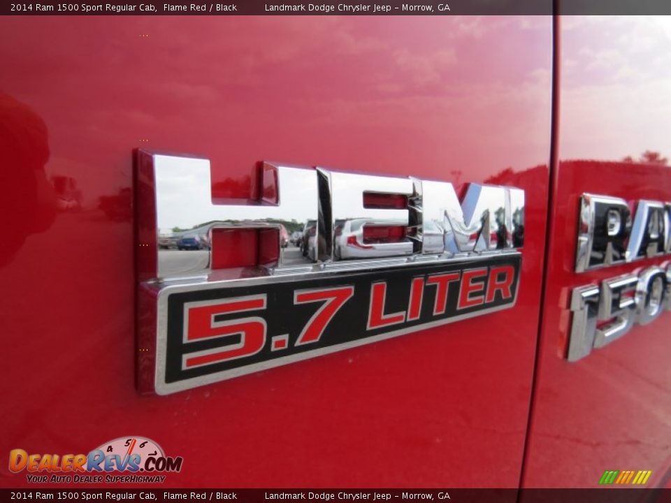 2014 Ram 1500 Sport Regular Cab Flame Red / Black Photo #6