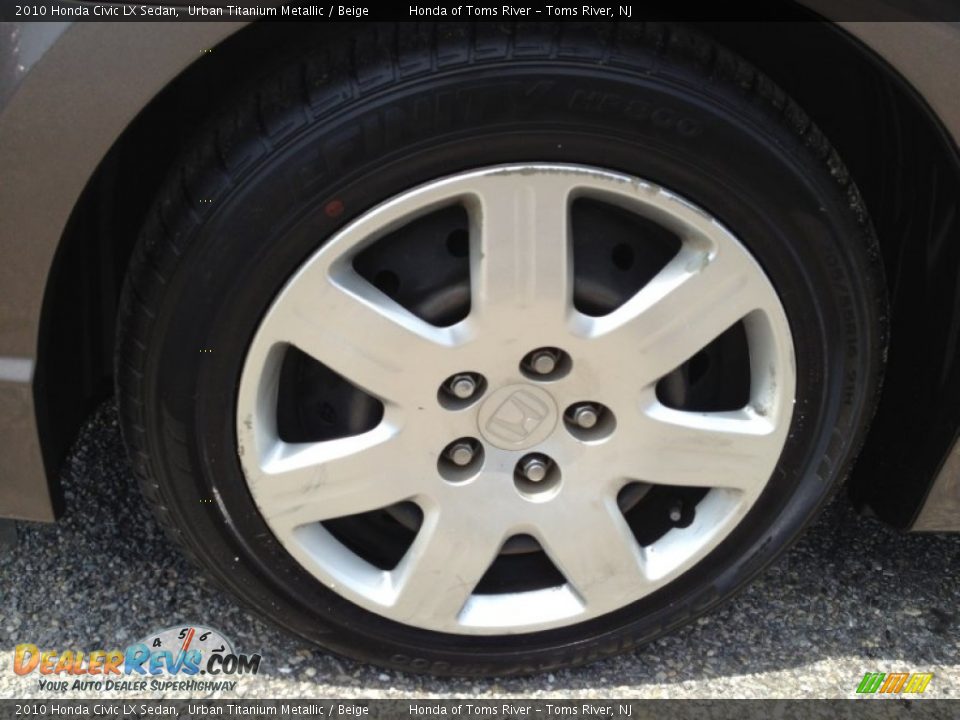 2010 Honda Civic LX Sedan Urban Titanium Metallic / Beige Photo #4