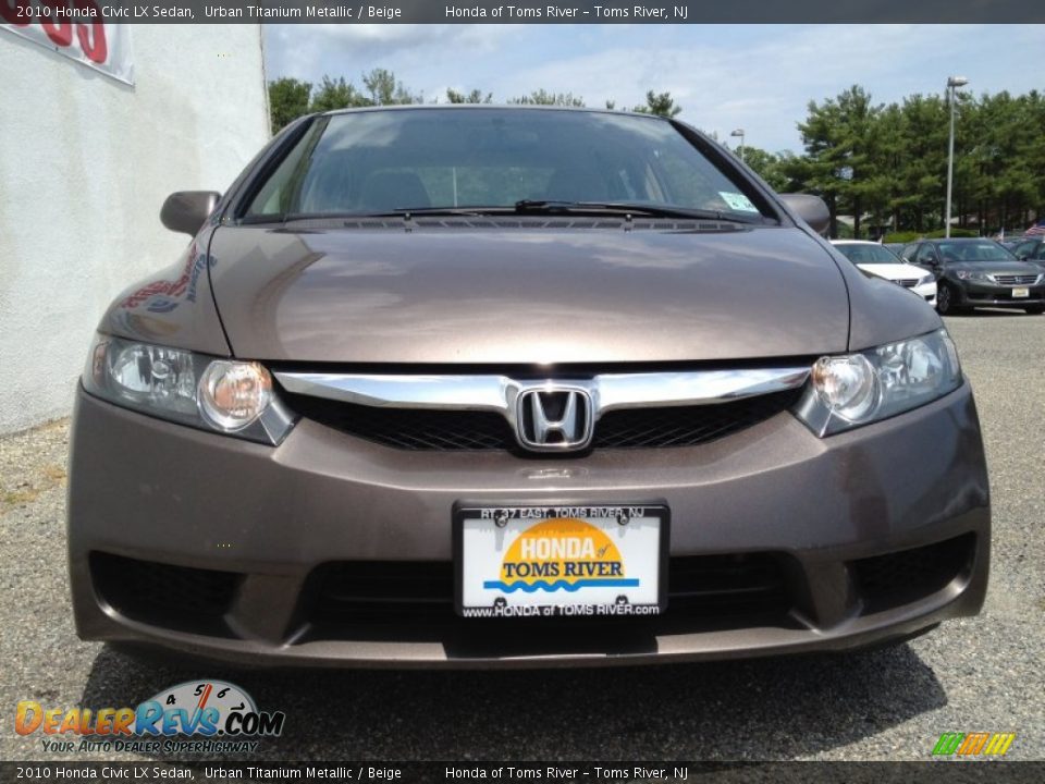 2010 Honda Civic LX Sedan Urban Titanium Metallic / Beige Photo #5