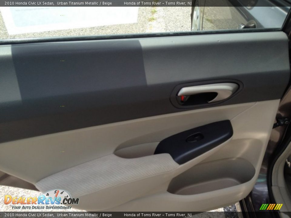 2010 Honda Civic LX Sedan Urban Titanium Metallic / Beige Photo #10