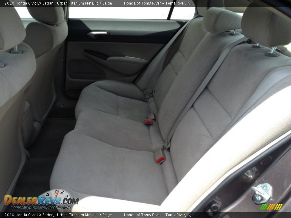 2010 Honda Civic LX Sedan Urban Titanium Metallic / Beige Photo #11