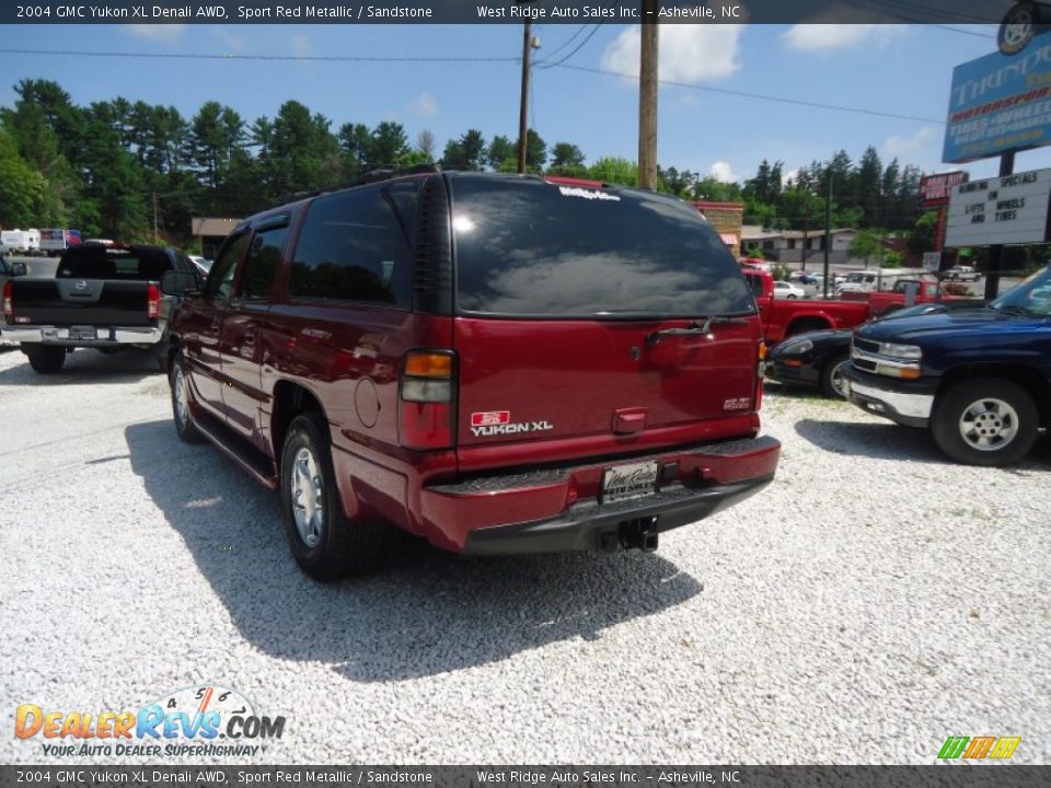 2004 GMC Yukon XL Denali AWD Sport Red Metallic / Sandstone Photo #6