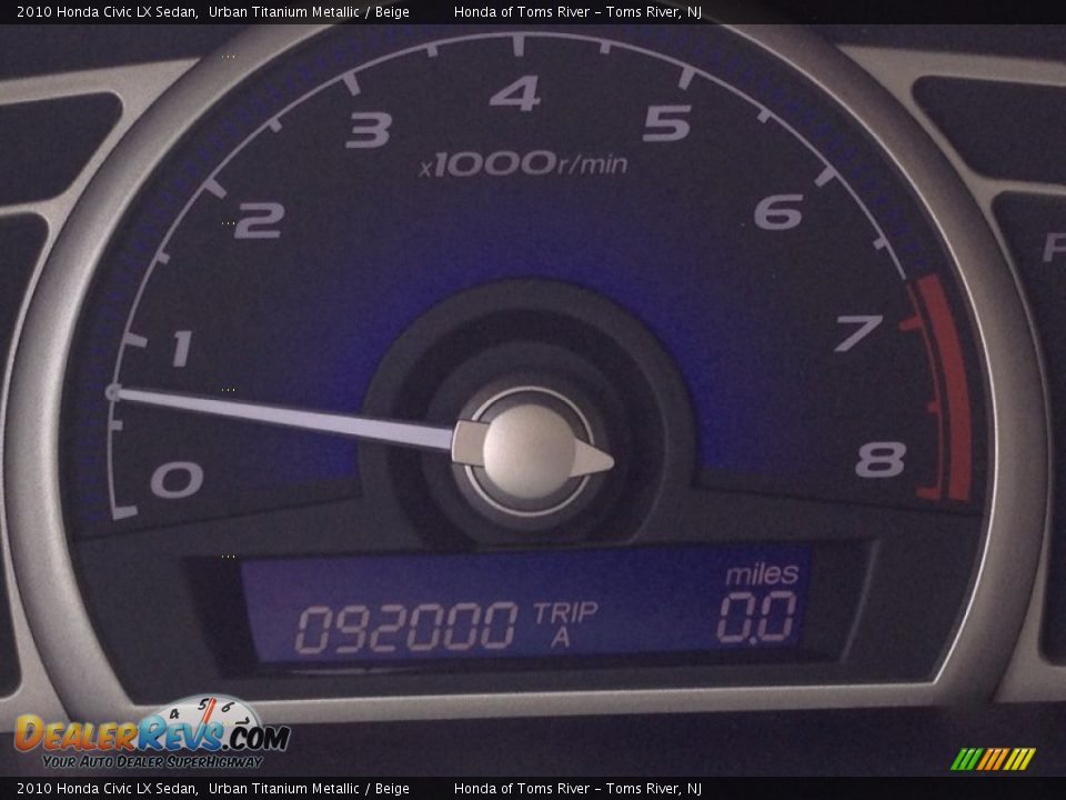 2010 Honda Civic LX Sedan Urban Titanium Metallic / Beige Photo #20