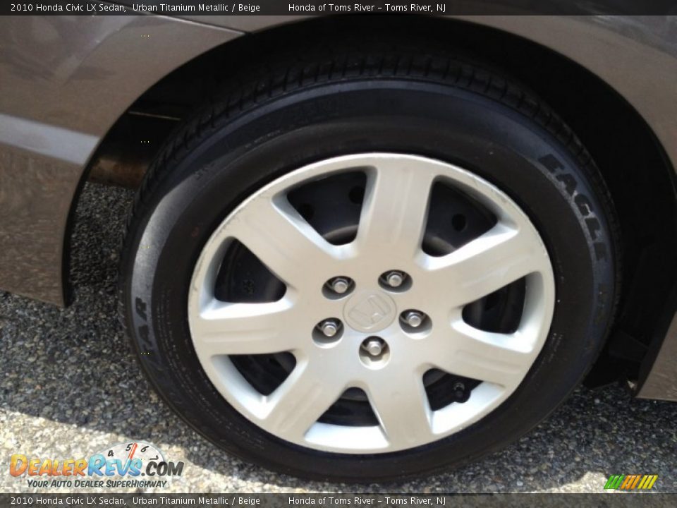 2010 Honda Civic LX Sedan Urban Titanium Metallic / Beige Photo #23