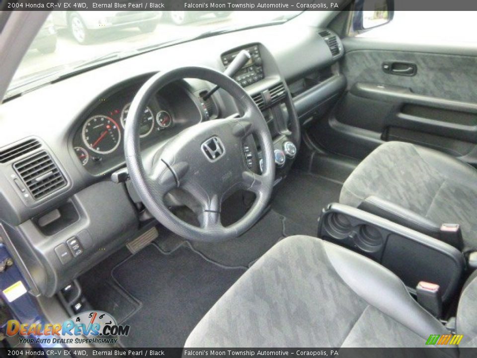 Black Interior - 2004 Honda CR-V EX 4WD Photo #21