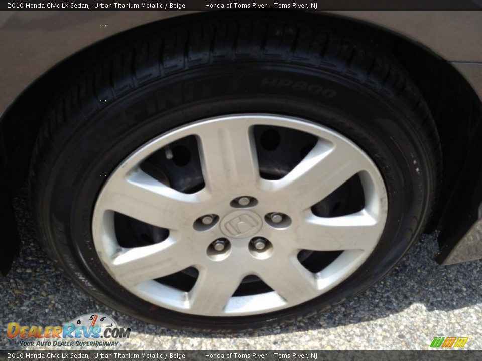 2010 Honda Civic LX Sedan Urban Titanium Metallic / Beige Photo #30