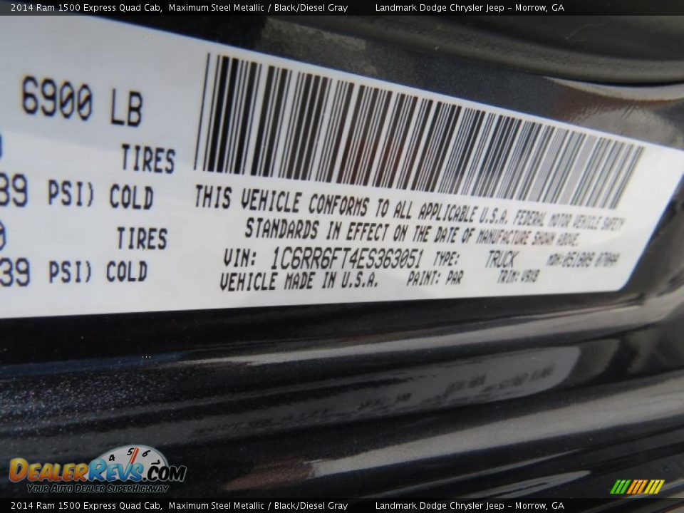 2014 Ram 1500 Express Quad Cab Maximum Steel Metallic / Black/Diesel Gray Photo #10