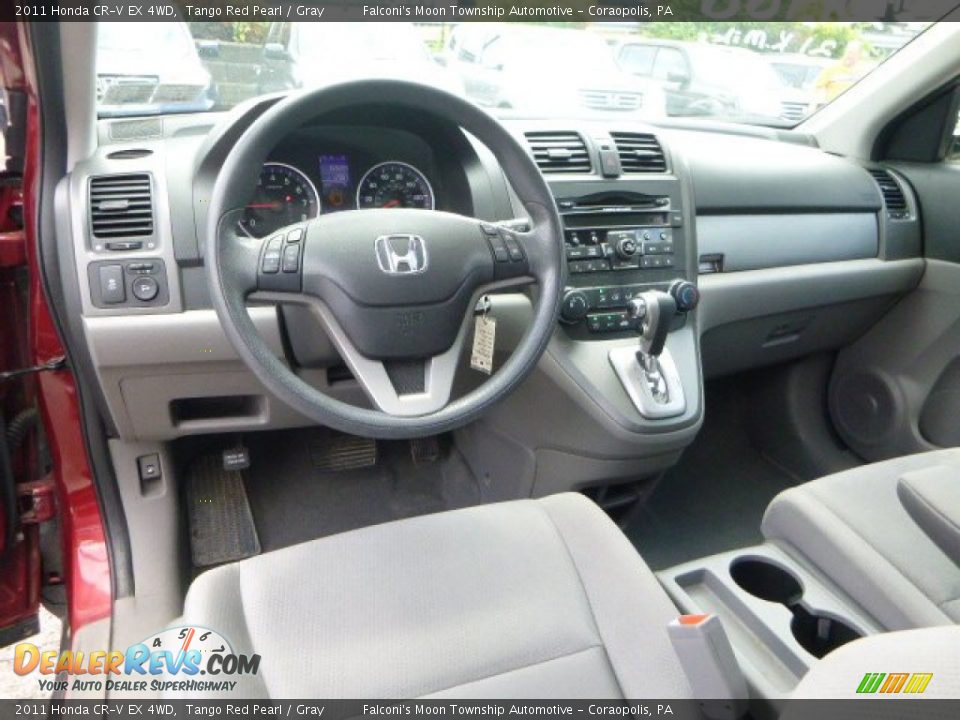 Gray Interior - 2011 Honda CR-V EX 4WD Photo #16