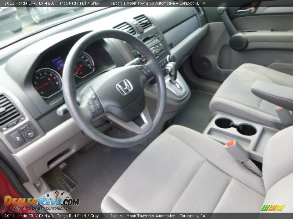 Gray Interior - 2011 Honda CR-V EX 4WD Photo #19