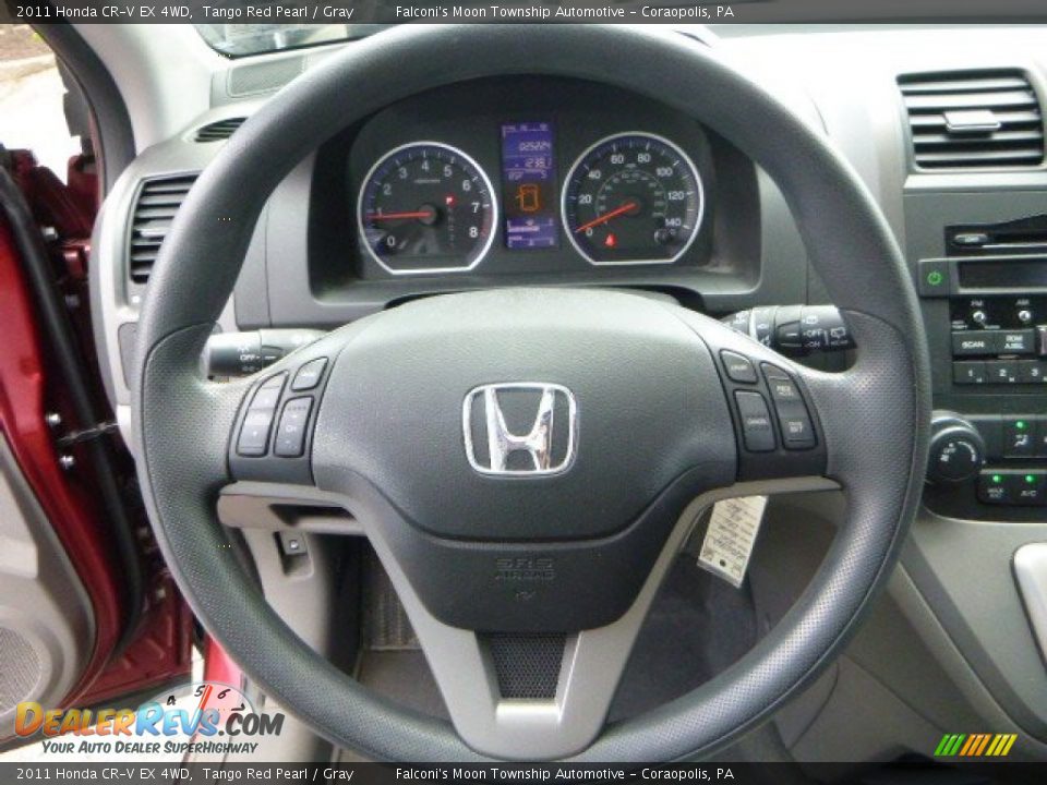 2011 Honda CR-V EX 4WD Tango Red Pearl / Gray Photo #21