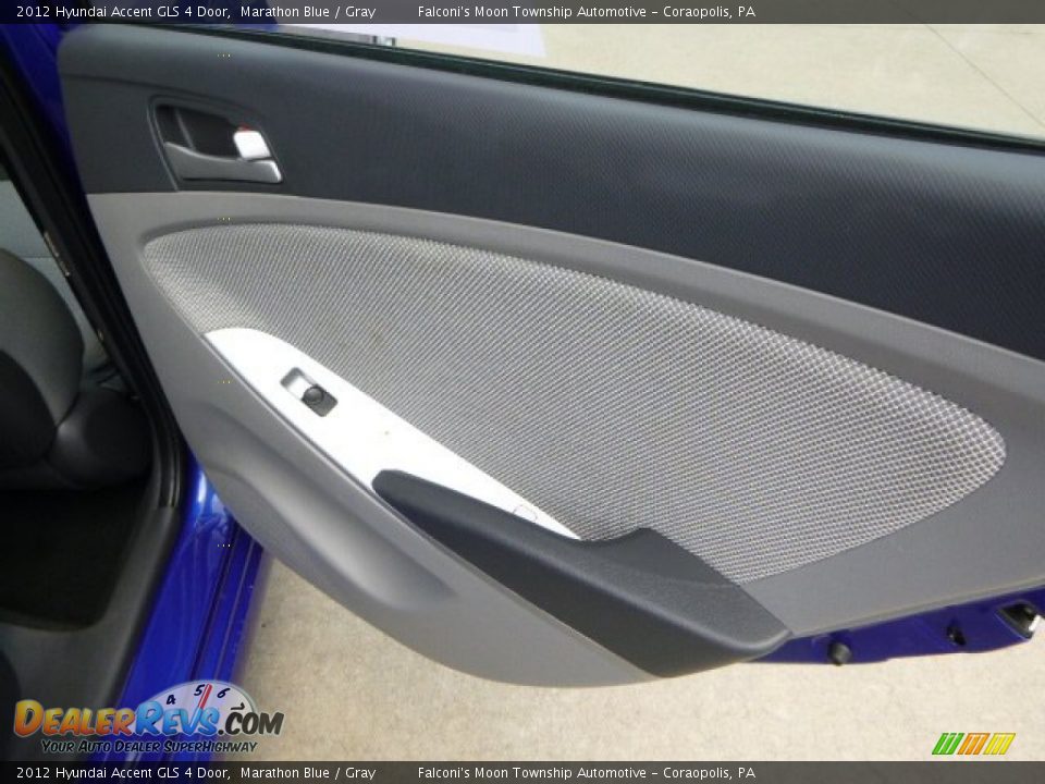 2012 Hyundai Accent GLS 4 Door Marathon Blue / Gray Photo #14